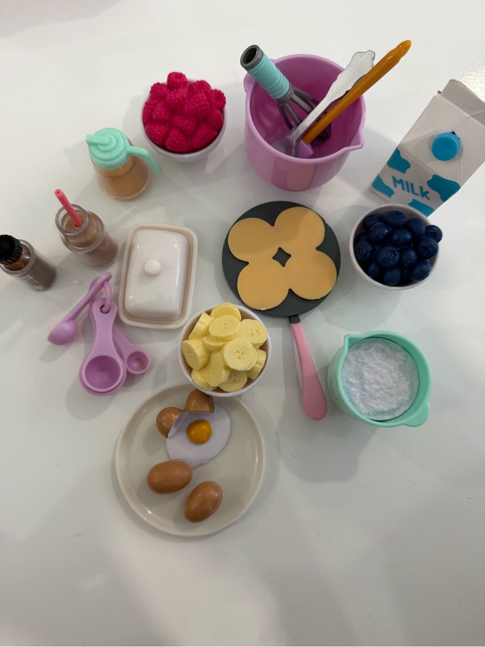 American Girl Baking & Breakfast Set – Pancakes, Mixing Bowl, Food, & more